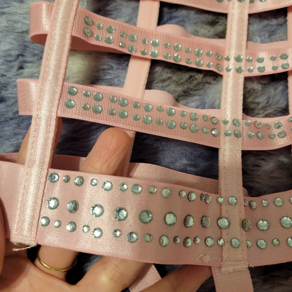 Rhinstone Cut Out Lingerie - Picture 6 of 7